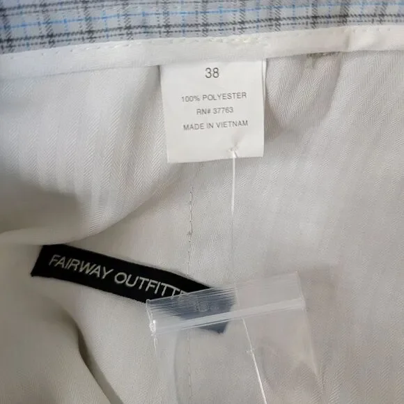 Fairway Outfitters Men's Multicolor  Plaid‎ Chino Casual Golf Shorts Size 38 NWT - Picture 3 of 12